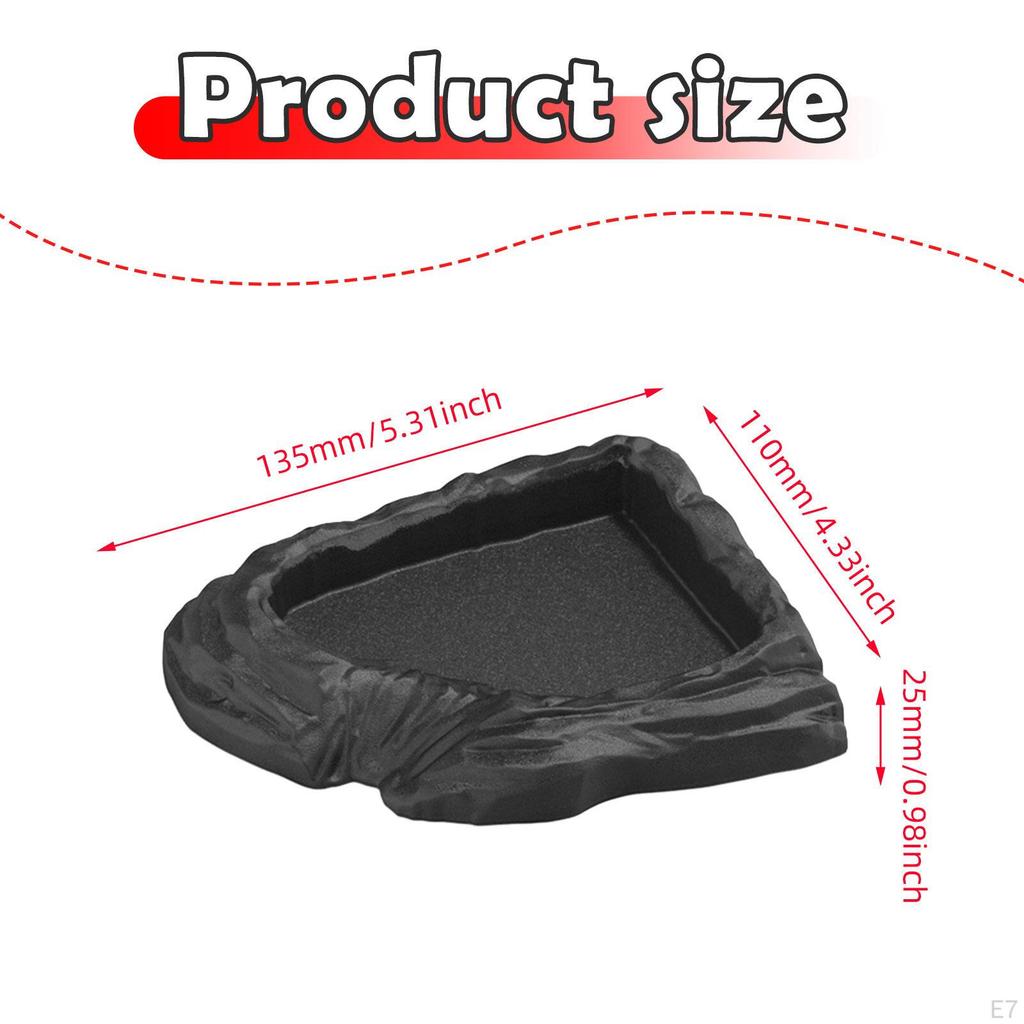 Corner Reptile Feeder, Multi-purpose Water Bowl for Terrariums, Turtles, Chameleons, And