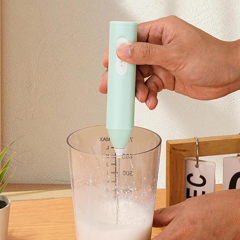 Mini USB Rechargeable Milk Frother 3 Speeds Electric Foam Maker Coffee Whisk Mixer Handle Blender Egg Beater Kitchen Appliance