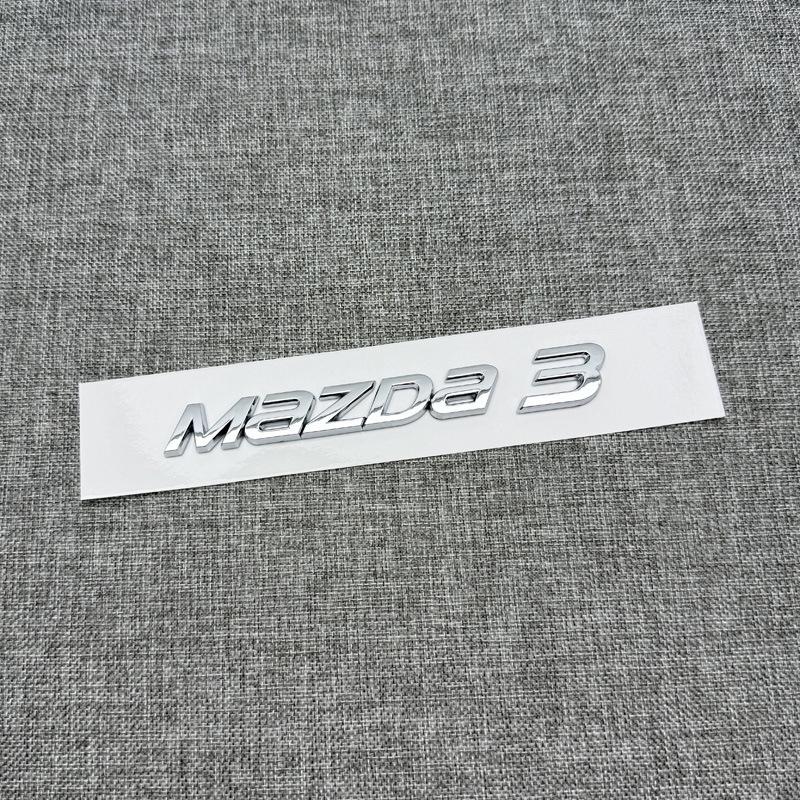 Mazda 3 Czarny Tylny Klapa Bagażnika "Czarny Wojownik" SKYACTIV Naklejka na Bagażnik