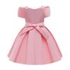 Children's Girls' Dresses Colorblocked Pleated Sleeveless Princess Dresses Strapless Pleated Princess Dresses