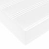 Bed Frame with Mattress Pure White 180 x 200 cm Fabric