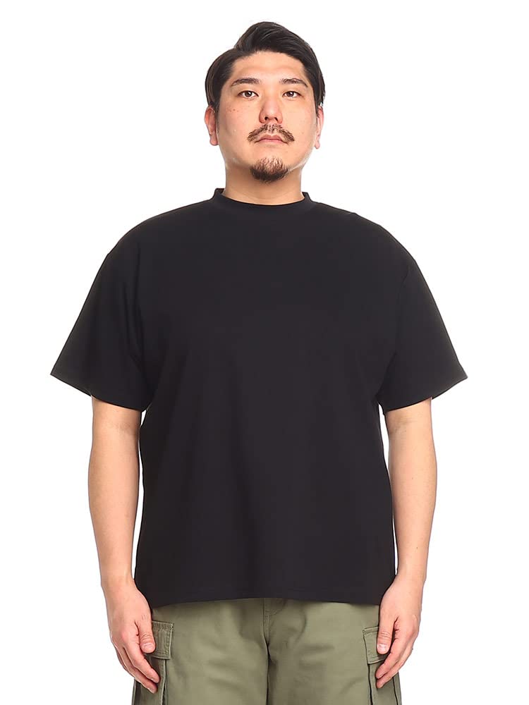 

Sakazen Большой размер Однотонная гальваническая футболка с круглым вырезом и коротким рукавом Черная X4 до [B&T CLUB] Мужская футболка с охлаждающим эффектом / (эквивалент 8л-9л) чёрный