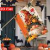2D Flat, 2D Flat Welcome Autumn Dwarf Garden Flag Autumn Halloween Thanksgiving Pumpkin Garden Flag_3 (5)- Outdoor Garden Flag Double-sided Home Decor