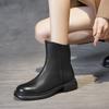 Autumn and winter new retro polished short boots women's handmade first-layer cowhide Martin boots comfortable and versatile women's shoes tide