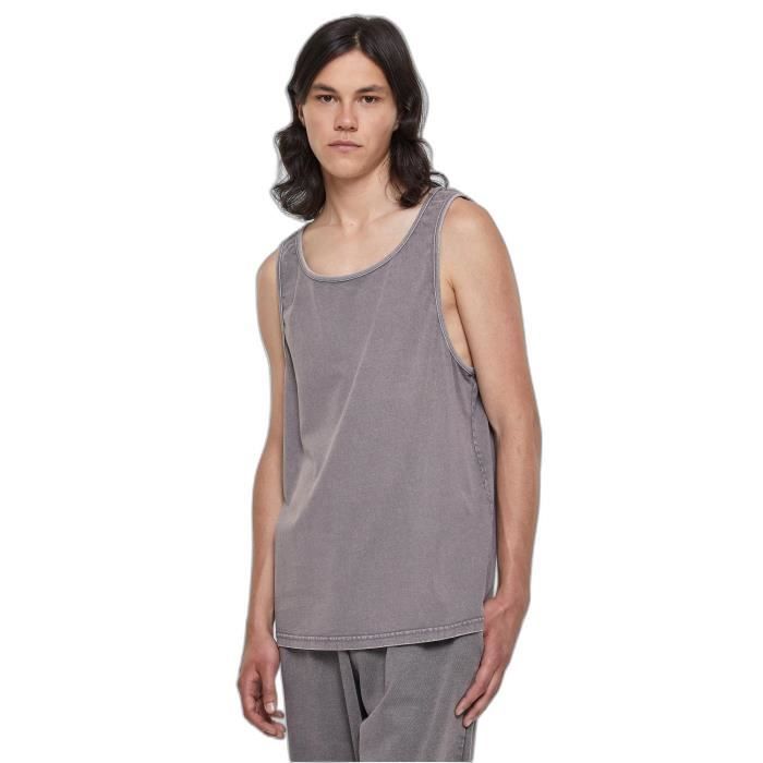 Débardeur oversize délavé à l'acide Urban Classics GT - gris foncé - 3XL