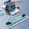 Btuty 61-Key Electronic Keyboard Piano 16 Tones 10 Rhythms 8 Percussions 6 Demo Songs Dual Speakers Recording and Chord Functions for Beginners