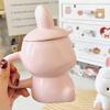 Holiday Themed Rabbit Designs Coffee Cup With Cover 350ml Capacity Drinking Mug Great For Home Or Office