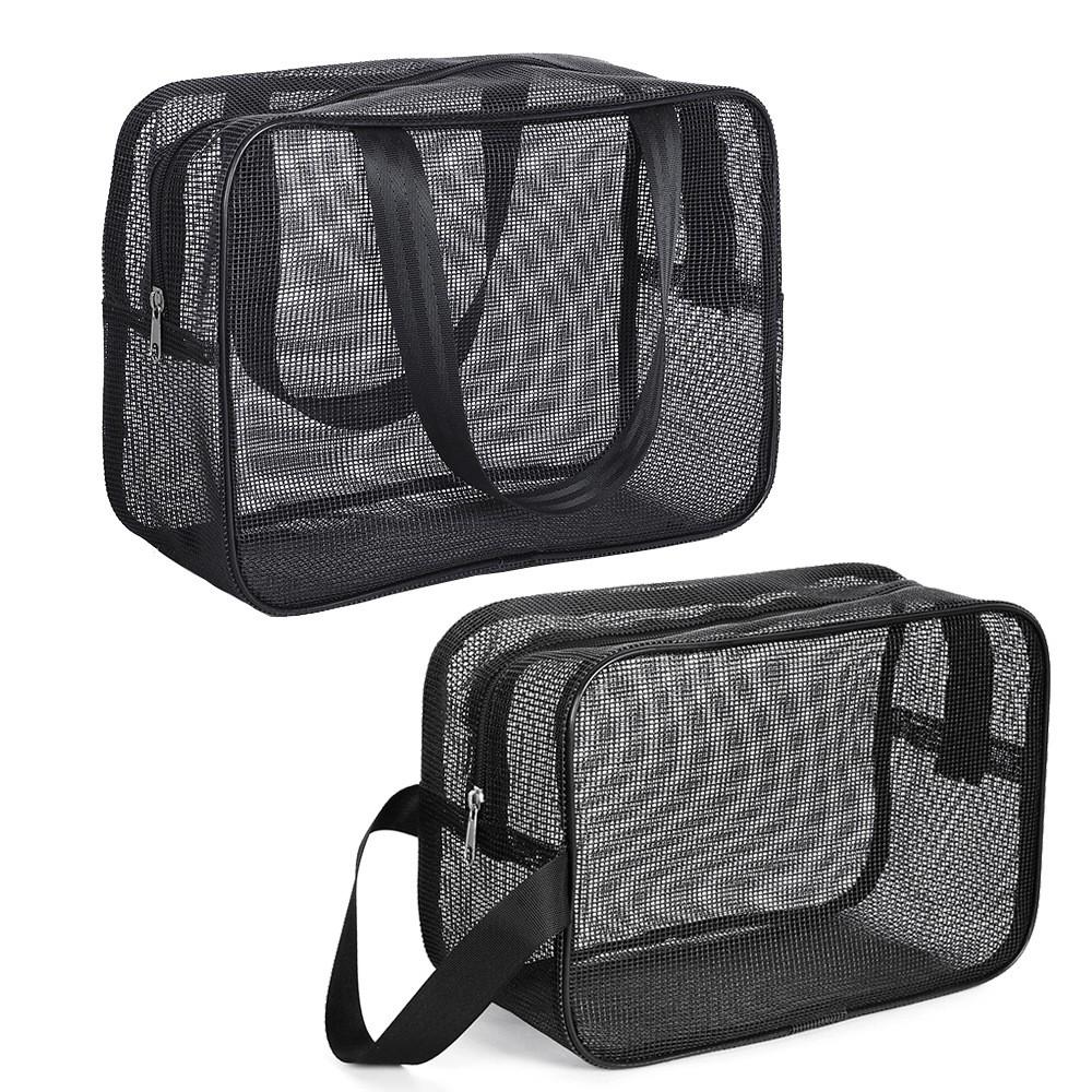 Mesh Shower Caddy Tote Bag Cosmetic Storage Bag Multifunctional Shower Bag Large Capacity Portable Toiletry Organizer