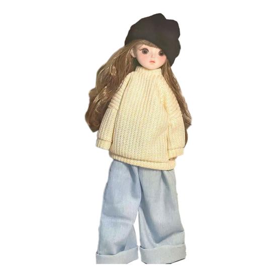 30cm Articulated Doll And Clothes Poseable Doll with Movable Joints Soft Cloth Clothing Collectible
