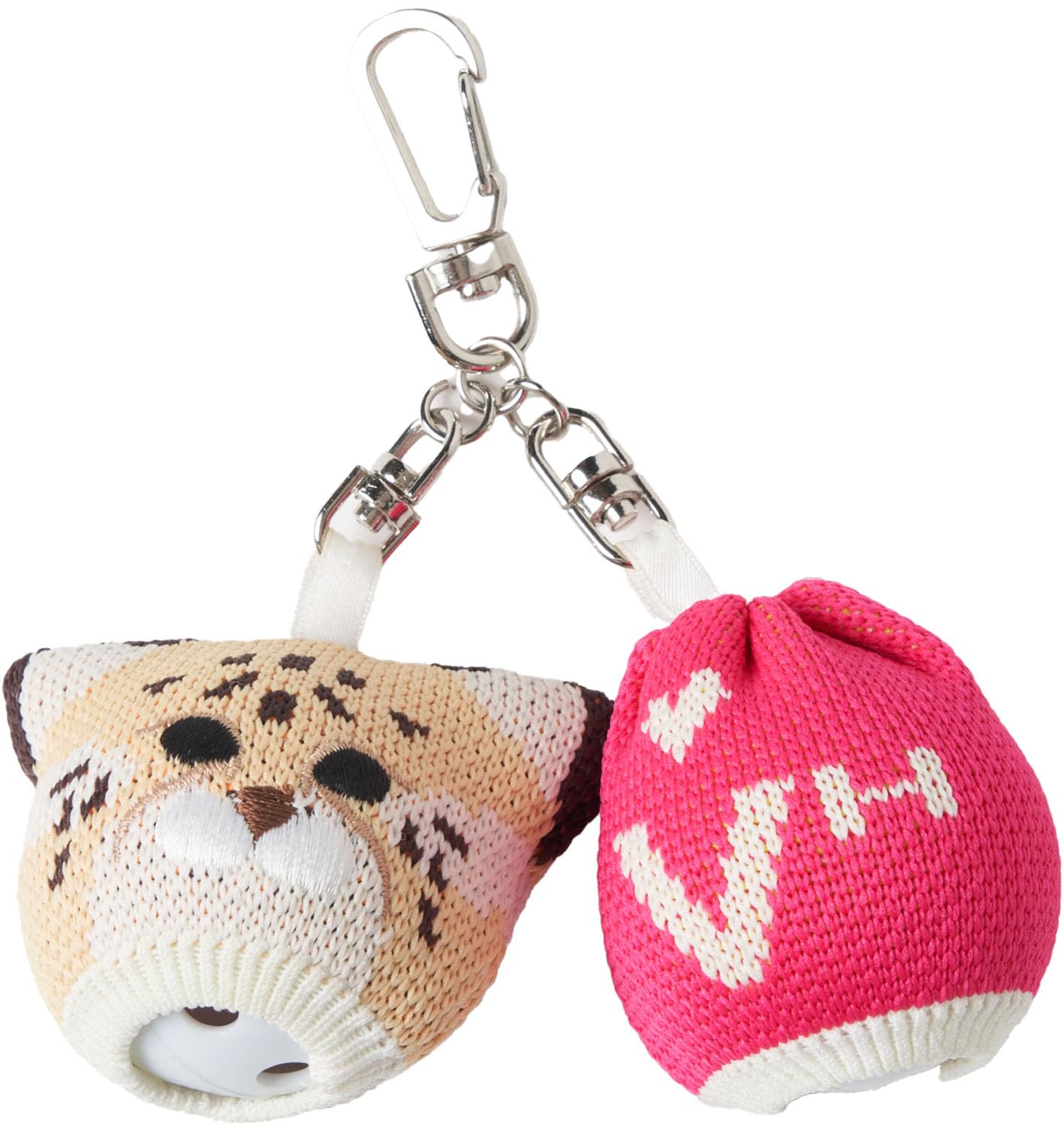 

Leopard knit ball pouch for 2 beige [Viva Heart] balls, 01383260, бежевий