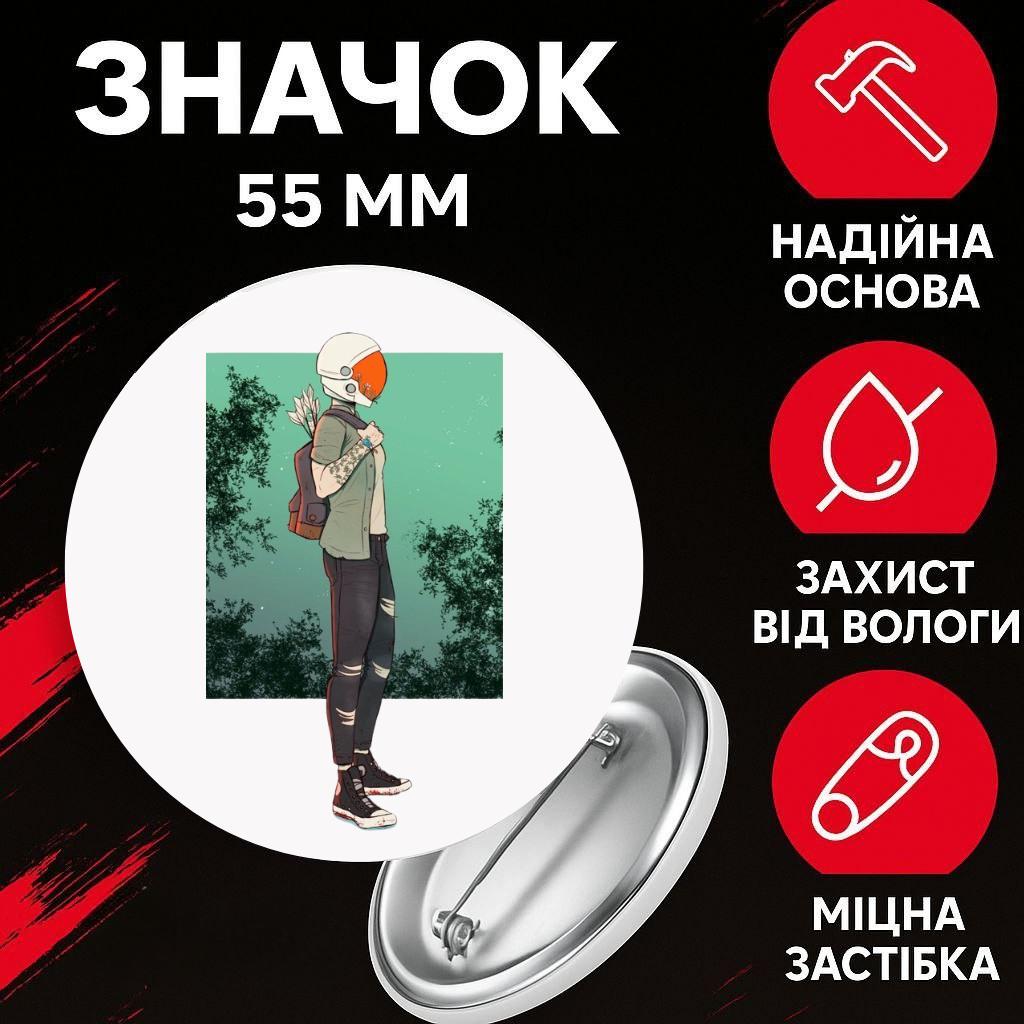 

Значек Одни из нас зе ласт оф ас The Last of Us на булавке на рюкзак 55 мм 1 шт 55 різнокольоровий