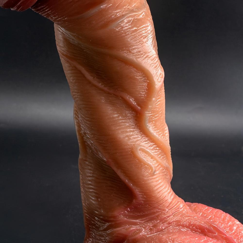 Realistické dildo Silikonová erotická hračka pro ženy,Anální kolík Dildo Vaginální stimulace Dildo Flirtovací hračka pro dospělý pár s přísavkou,Potřeby pro dospělé Penis