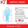 KT Nylon Male Fully Insulated Blade Terminal MDFN/A1.25/2/5.5-250 Cold Crimp Connector