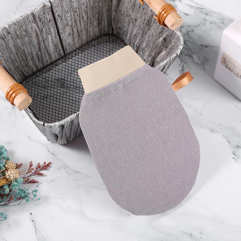 Multi-Color Double-Sided Exfoliating Bath Towel & Back Scrubber Glove