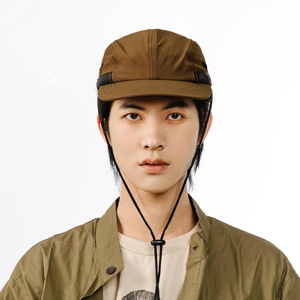 Croogo Summer Baseball Solid Sun with Chin Simple for and Street Wear Men's Cap, Color, Breathable, Moisture-Wicking, Protection, Adjustable, Unisex,