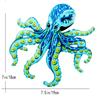 Iron Octopus Wall Decor Artwork for Courtyard Balcony Wall Layouts Landscaping