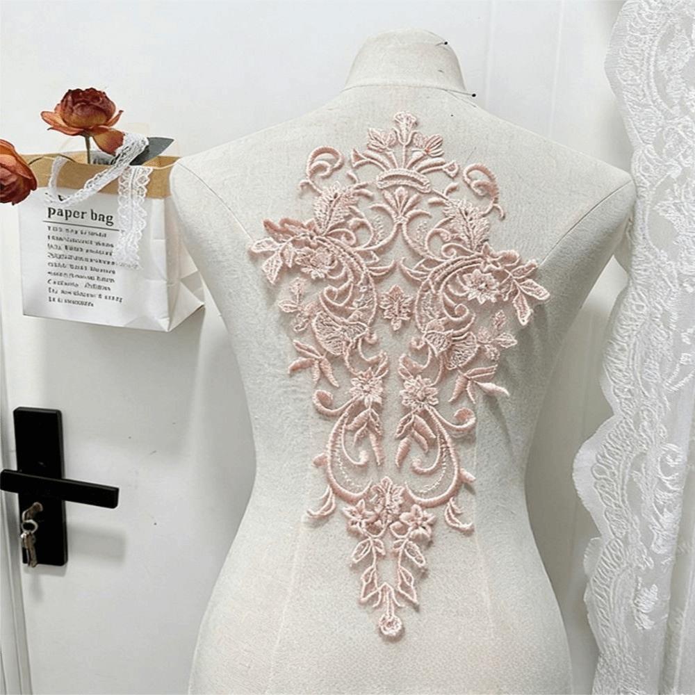 Handmade Flower Embroidery Applique Gorgeous Trim Clothing Accessories Fabric Applique Sewing Handmade Applique