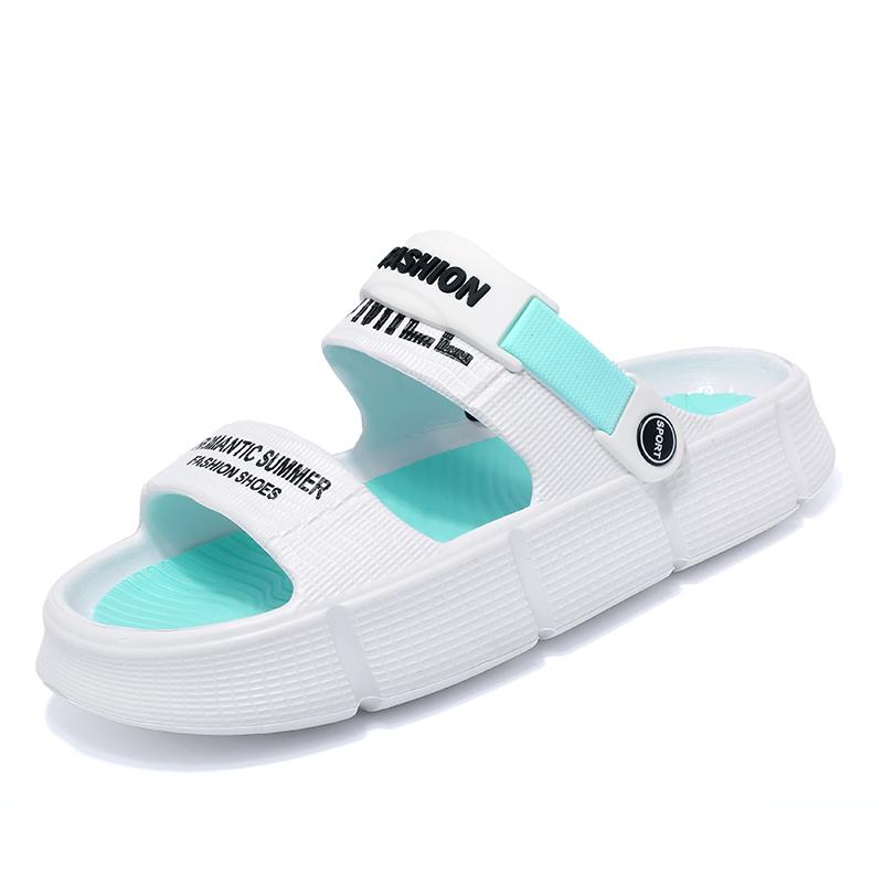 Fashion Young Fashion Men's Slippers EVA Thick Bottom Mixed Colors Mens Casual Shoes Men Slip-on Sandals Summer Beach Male Sports Slides