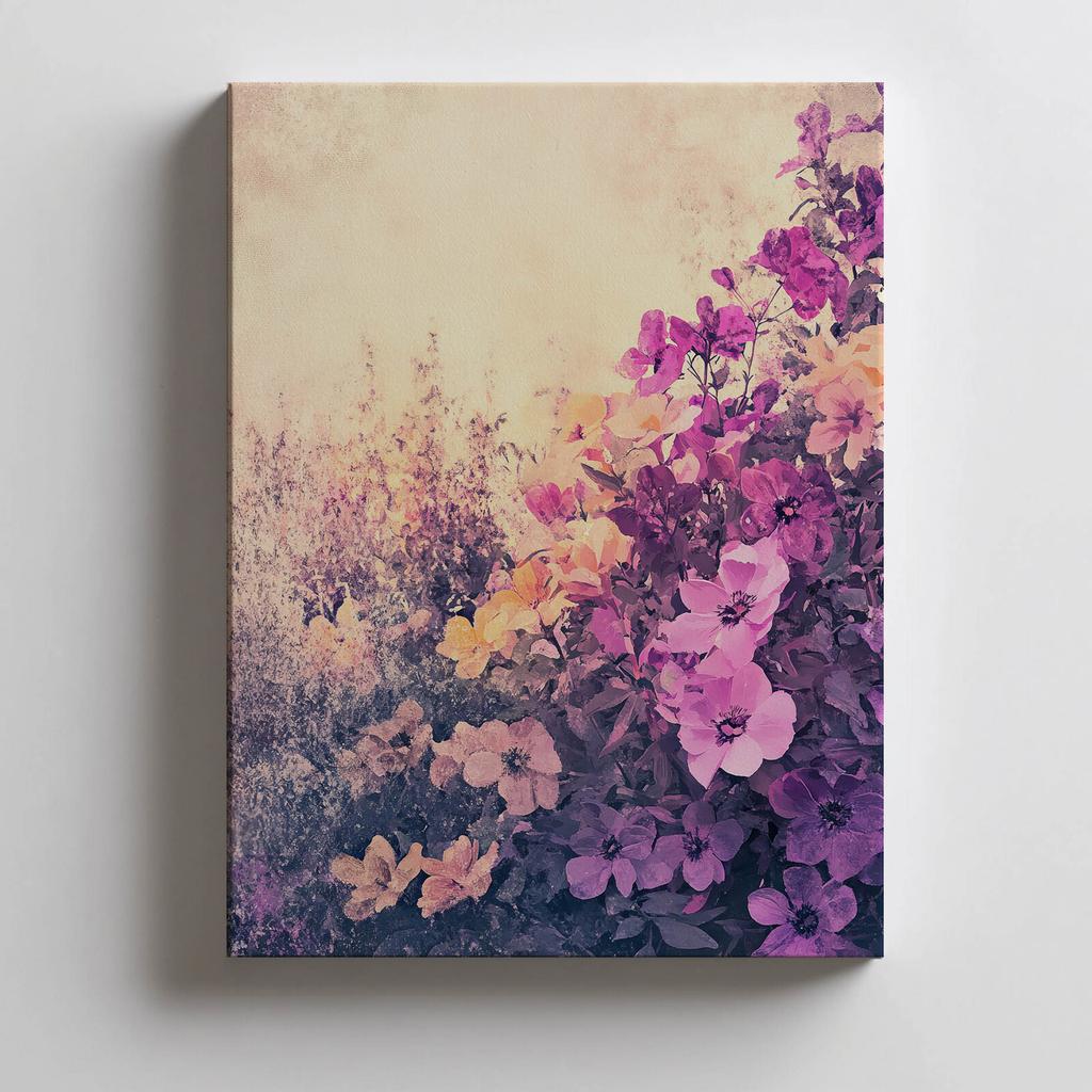 Kwiatowy Spokój Kwiatowy Spokój, 30X40 Cm, Rama Drewniana Jasny Dąb, Papier Matowy 230 Gsm