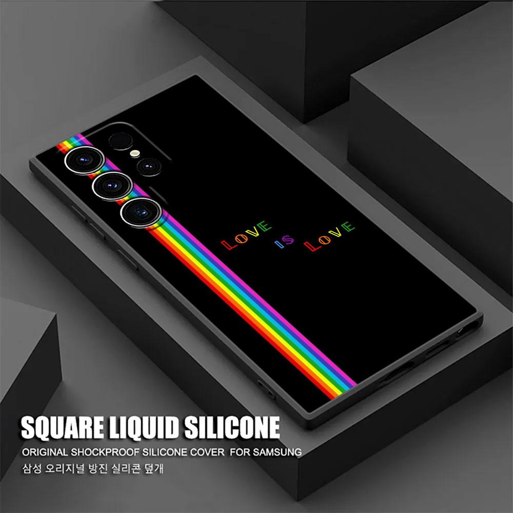 Gay Pride Flag Lesbians LGBT Rainbow S26Ultra Case For Samsung Galaxy S26 S25 S24 S23 S20 S21 FE S22 Ultra Plus Soft Phone Cover
