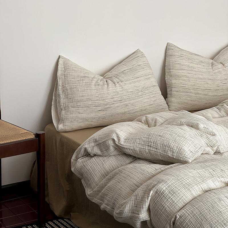 High-quality Super Soft Double Gauze Bedding Set 100% Cotton Breathable Skin-friendly Duvet Cover Set with Sheet Quilt Cover Set