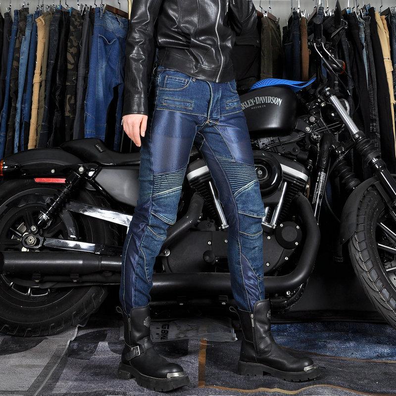 VOLERO+JES-4+Motorcycle Denim Riding Pants+Female Knight Mesh Breathable Motorcycle Fall Protection Pants