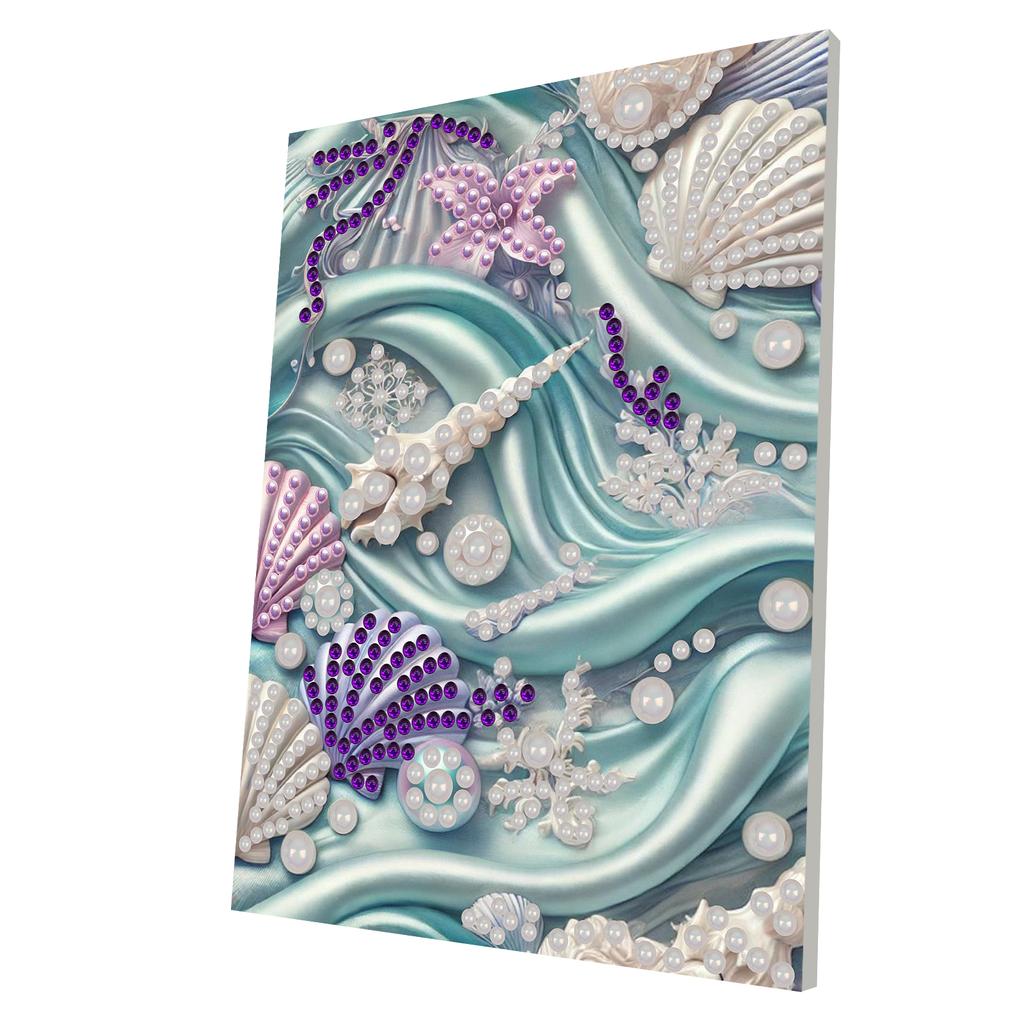 DIY Pearl Dot Painting for Adults Beginners Home Wall Decor Pearl Gem Paintings Picture Arts Craft With Frame 30x40cm