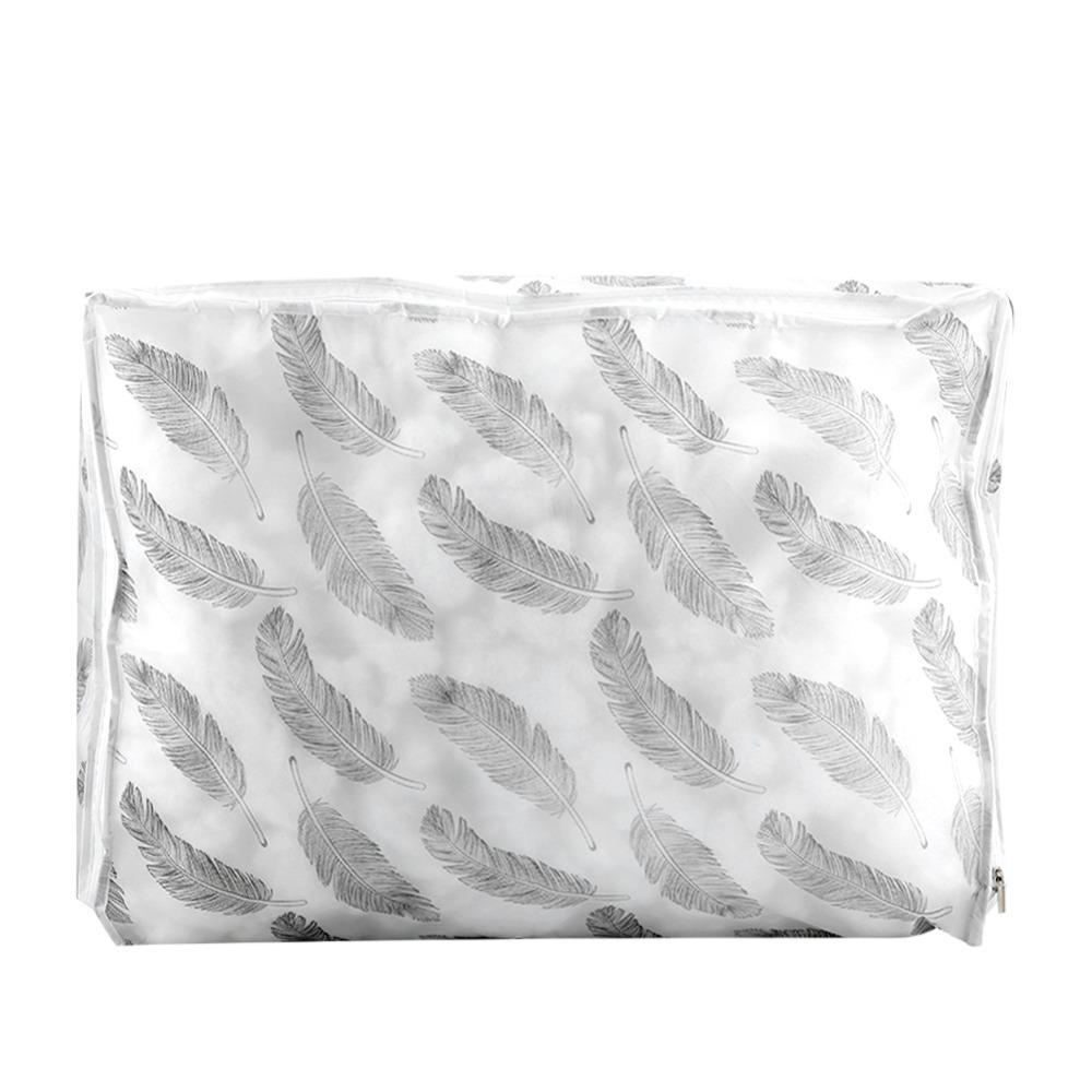 Foldable Foldable Storage Bag Large Capacity Zipper Closure Quilt Storage Bag Multi Purpose PEVA Travel Luggage Home Storage