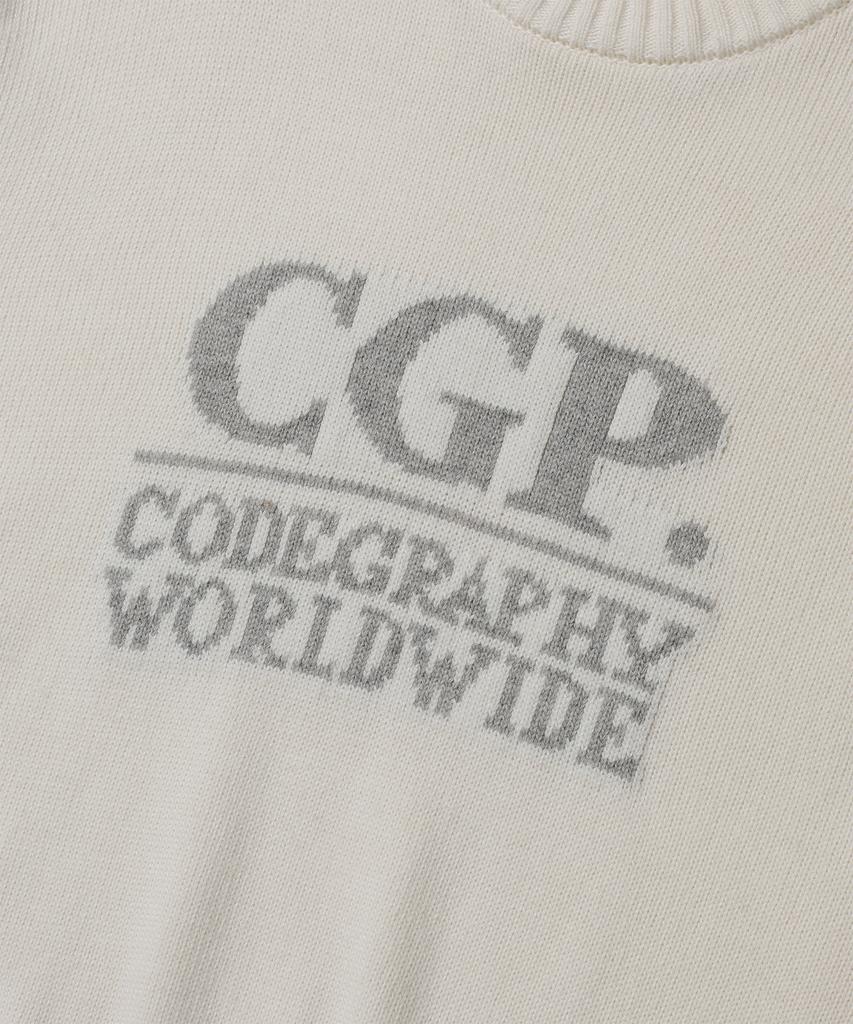 CGP (Women) Square Logo Knit_Cream
