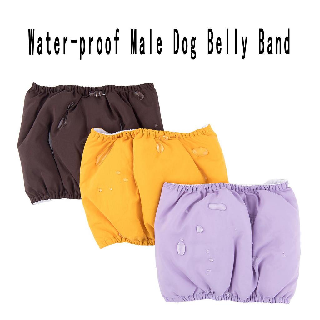 Washable Waterproof Male Dog Belly Band Diaper - Reusable Pet Belt
