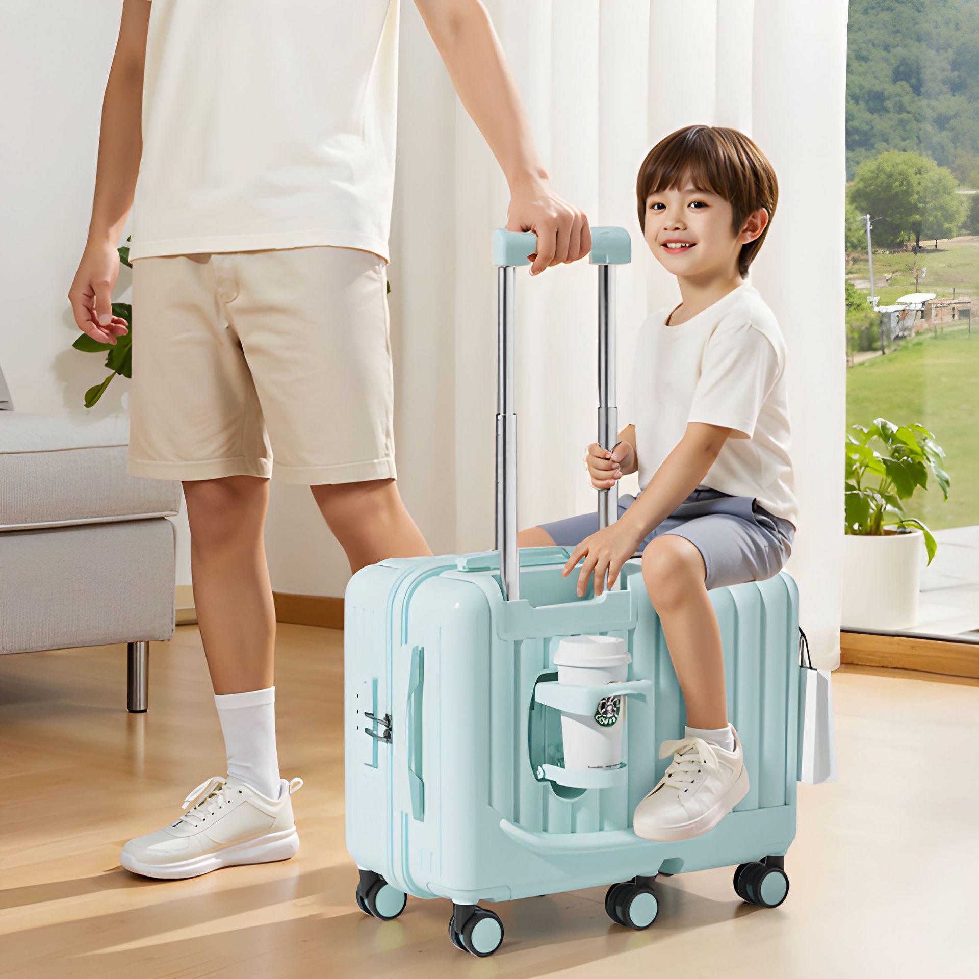 20-дюймовый универсальный колесный детский многофункциональный чемодан-каталка 22-inch