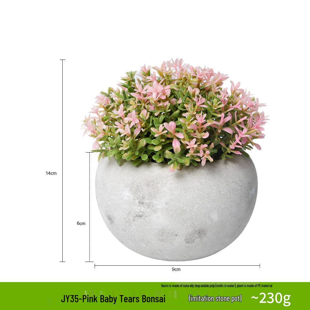 Artificial Baby's Breath Potted Flower for Wedding and Bedside Decor