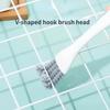 1pc BBQ Grill Barbecue Cleaning Brush Scraper Multifunctional Grill Net Oven Baking Tray Kitchen Gadget V-shaped Hooked Brush