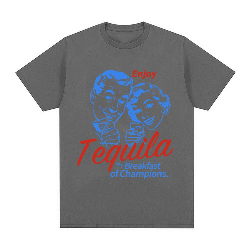 Enjoy Tequila Retro Graphic T Shirt Unisex Cute Funny Alcohol Drinking TShirts Vintage Fashion T Shirts Tops Unisex Clothing