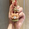 Cartoon Blush Resin Small Animal Keychain Women'S Fashion Car Key Chain Creative Couple Bag Pendant