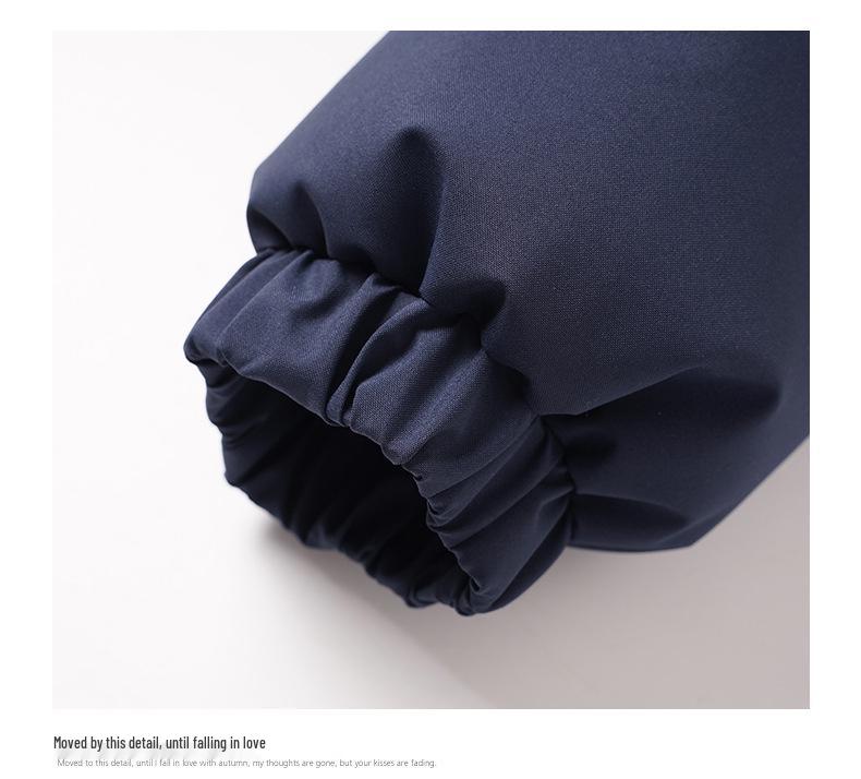 Unisex College-Style Winter Jacket: Trendy Thickened 2025 Faux Two-Piece Cotton Coat