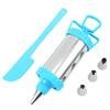 Cookie Syringe Cake Cream Press Maker DIY Pastry Syringe Extruder Stainless Cream Nozzles Scraper Accessories Baking Tools
