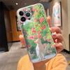 Phone Case For iPhone 17 Pro Max Air 16 15 14 13 Pro Max 15 16 Pro 15Plus Flower Cat Silicone Cover