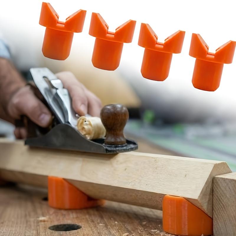 Heavy-Duty V-Clamps | Suitable for MFT Workbench, 19/20mm Hole Size, Plastic Fixing Clamps for Round and Square Parts