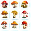 50 Mushroom Stickers Plant Mushroom Stickers Personalized Retro Guitar Notebook Graffiti Stickers