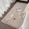 Imitation Rabbit Fur Carpet Fluffy Children's Bedroom Rug Modern Living Room Coffee Table Foot Mat Plush Bay Window Sofa Cushion