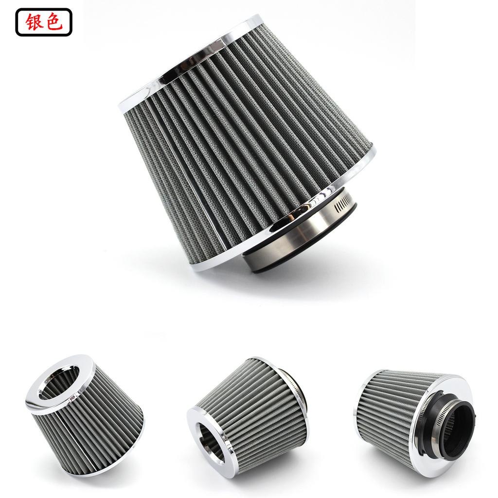 76mm Universal Car Cold Air Intake System Turbo Induction Pipe Tube Kit With Air Filter High Flow Performace Air Filter Inlet