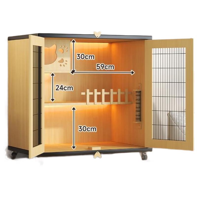 

HANDUNYOU Деревянная кошачья вилла с прозрачной верандой