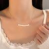French Retro Pearl Necklace Hong Kong Style Elegant Collarbone Chain Niche Atmosphere Necklace