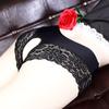 Japanese Sexy Hot Women's Open-crotch Panties Perspective Lace Ultra-thin Low-rise Large-size Erotic Underwear Bed Temptation