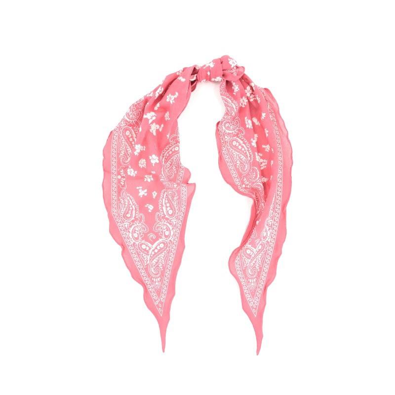 Classic Long-Staple Cotton Long Scarf Cashew Headband Headscarf Silk Scarf High-End Square Scarf Light Luxury Minimalist