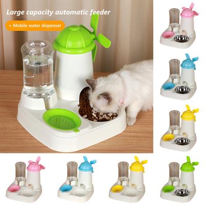 1.1L/2.5L Pet Feeder Automatic Refill Cat Water Dispenser Large Capacity Dog Food Feeder Pet Supplies
