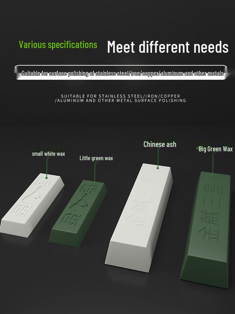 Multi-Surface Polishing Wax: Stainless Steel, Wood, Jade, Marble, Glass, Mirror - White & Green Paste