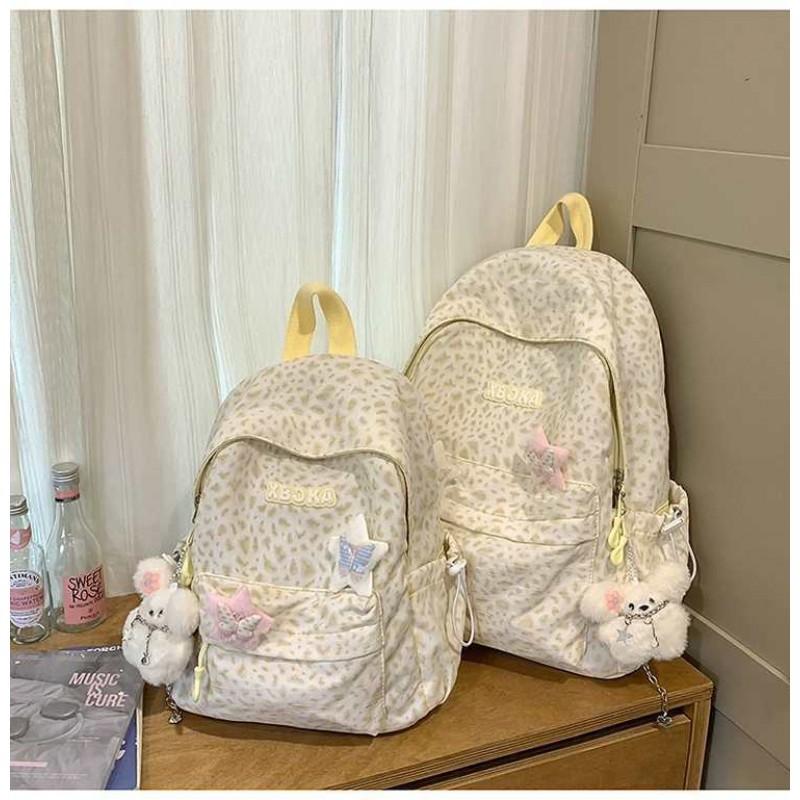 

Ins Floral Small Schoolbag Girls Junior High School Students Simple All-matching Mini Backpack Light Casual 25x11x30 small single bag жовтий