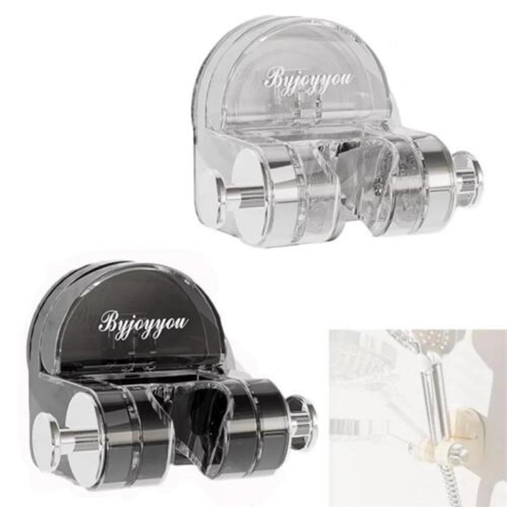 1pc Integrated Suction Cup Shower Rack Adjustable Shower Holder Wall Mount Brackets Bathroom Fixture Shower Head Holder